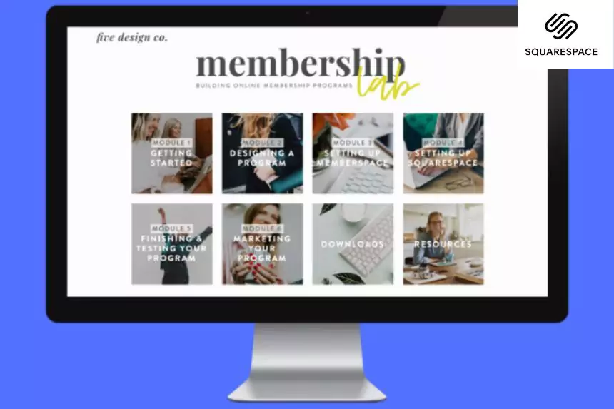 Squarespace Membership Template